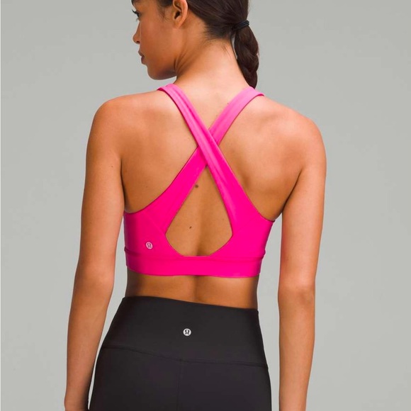 Lululemon envital sports bra Sonic pink sz 8, D cup medium support - Picture 2 of 8